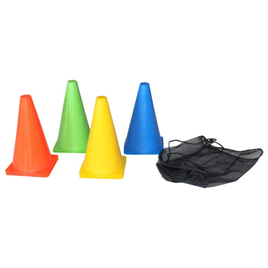 Tunturi Training Cone Set, 10pcs, 23cm, Multicolor